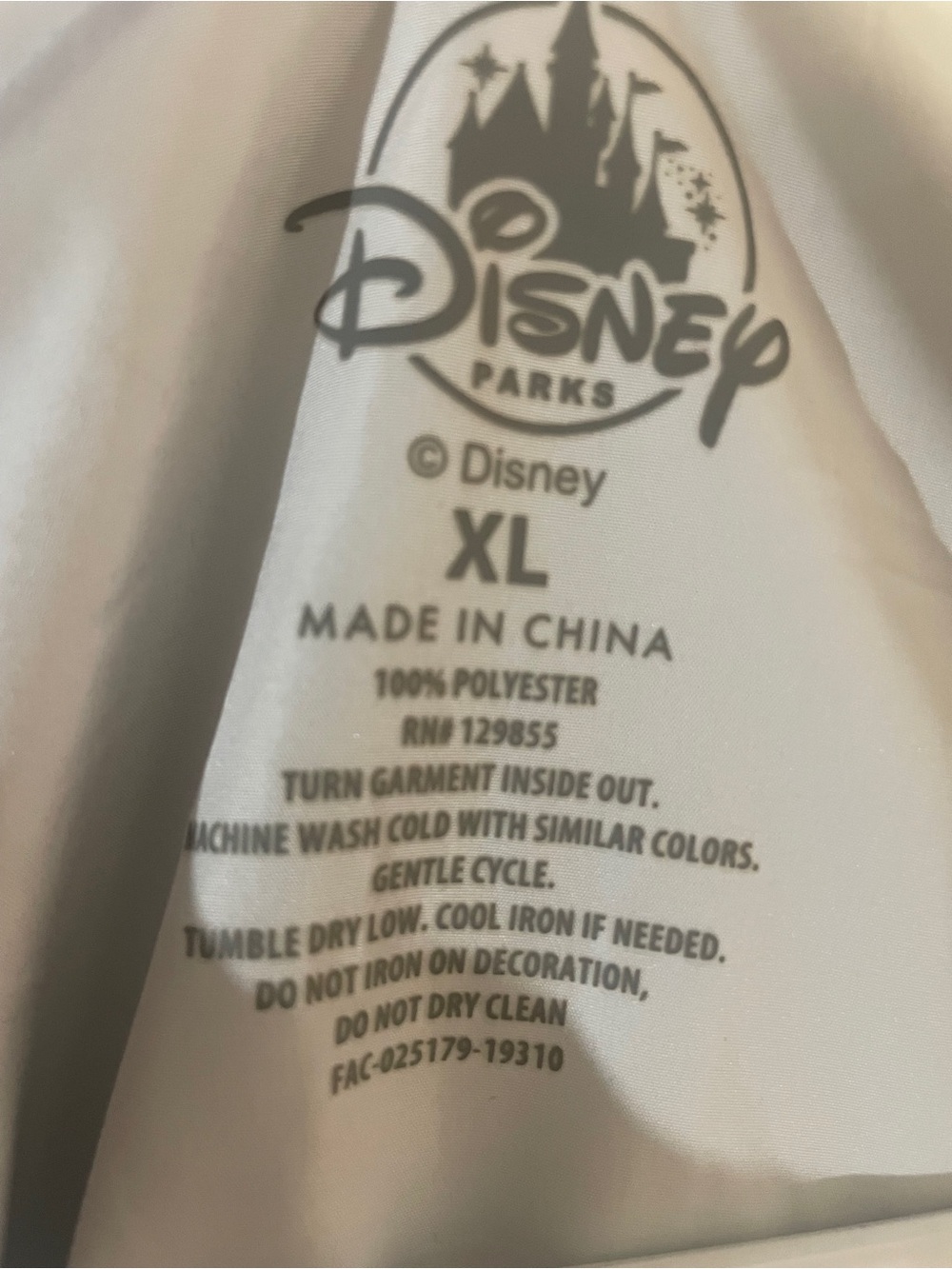 Disney Parks Space Mountain Hooded Windbreaker Jacket XL Blue Lightweight - Picture 5 of 10